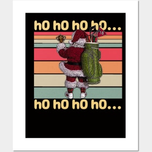 Retro Ho Ho Ho Golf Posters and Art